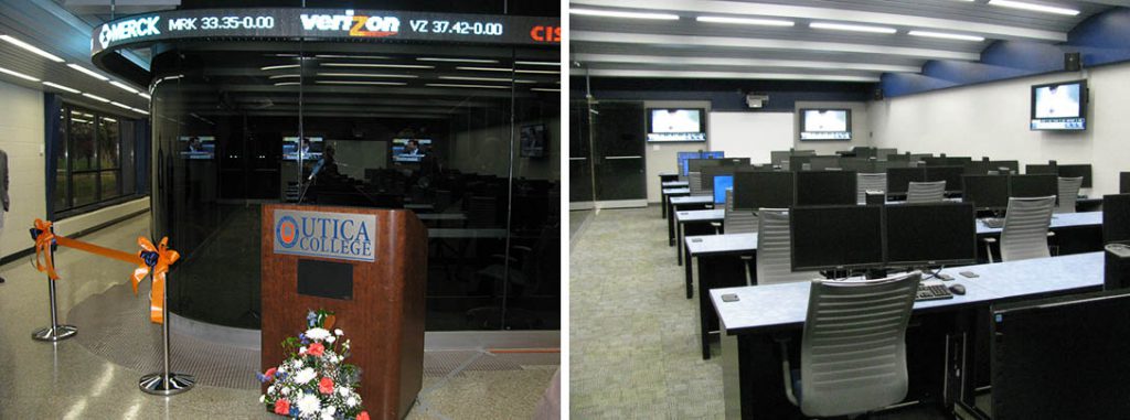 First Source Utica College Trading Room