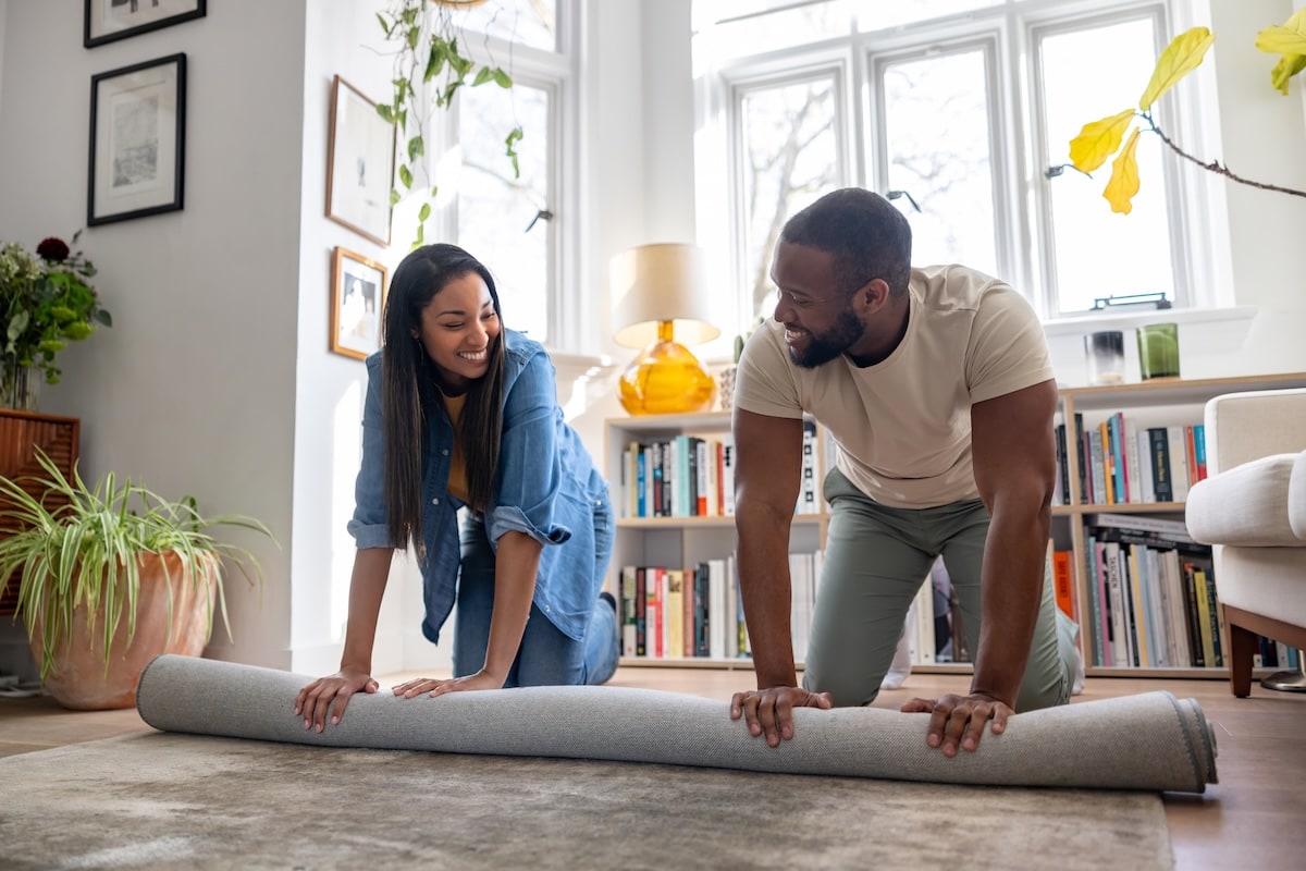 Homeowners improving their living space