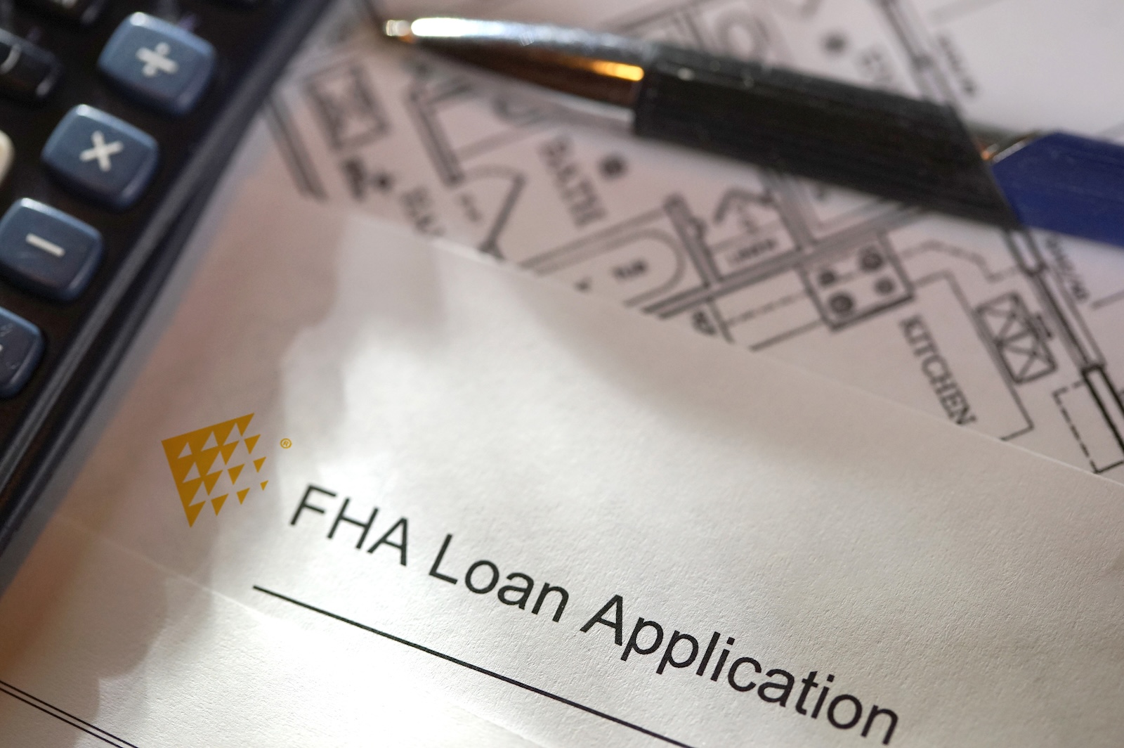 FHA loan paperwork and home financing materials