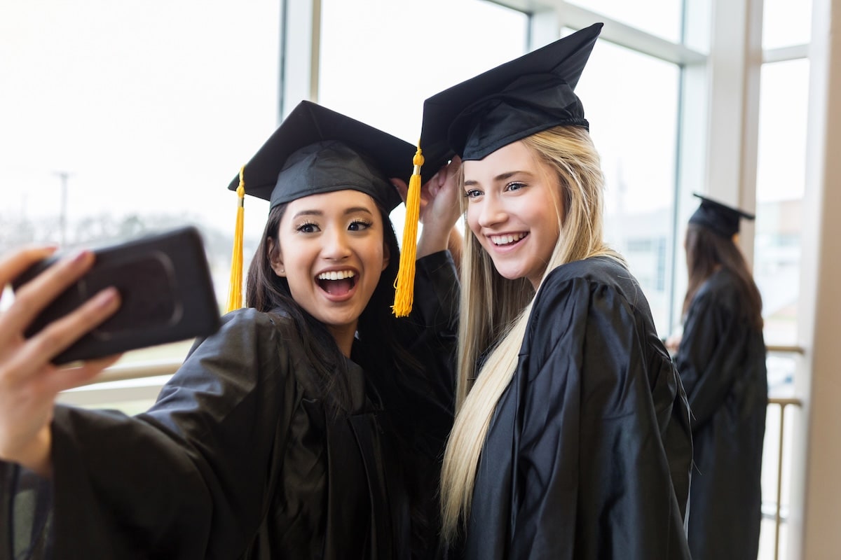 Graduates celebrating a major life milestone