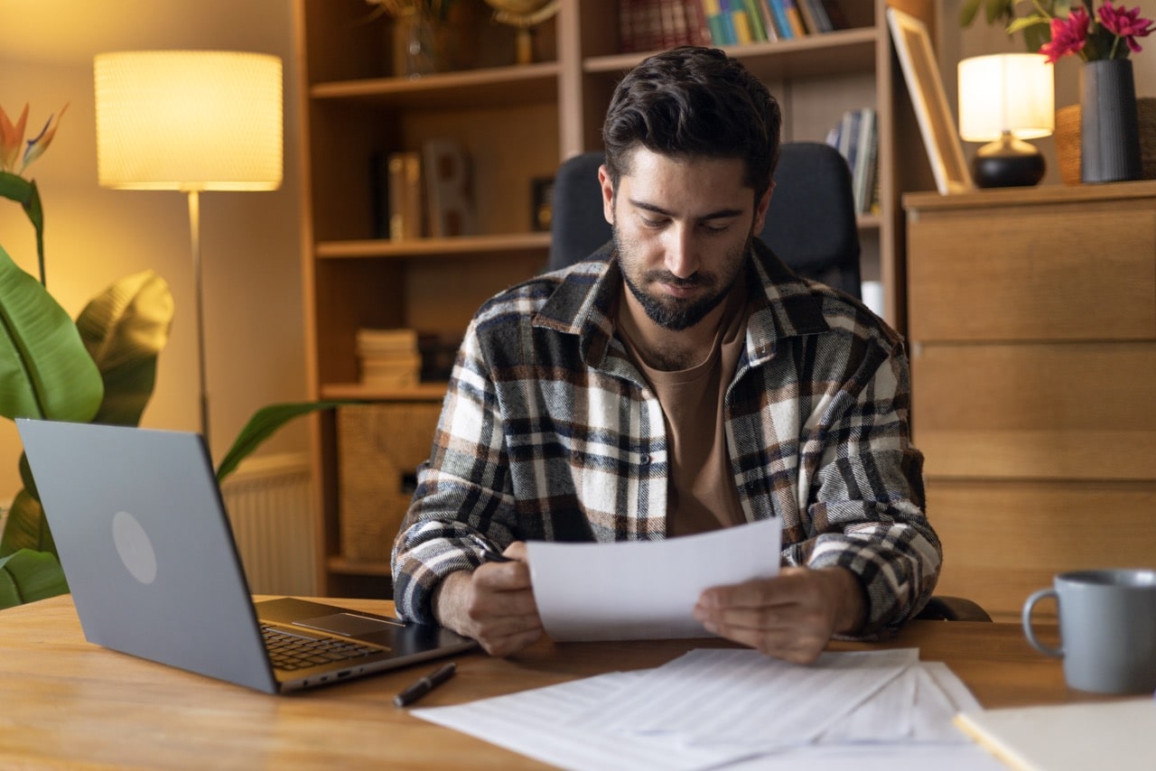 Member reviewing motorcycle loan options