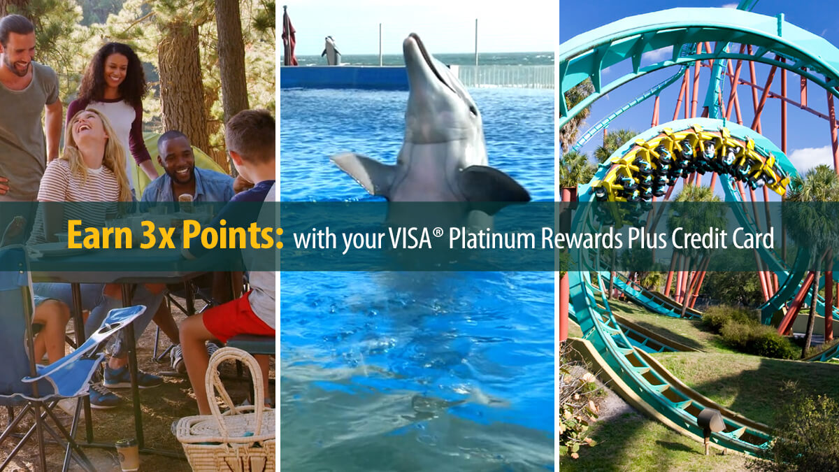 Earn 3x points on amusement parks, cruises, campgrounds, recreational camps, and camper dealers.