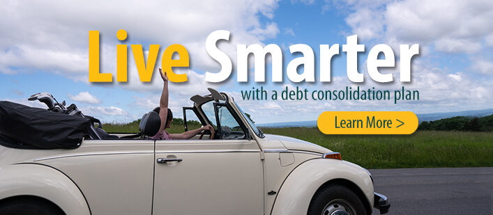 Live Smarter with a debt consolidation plan.