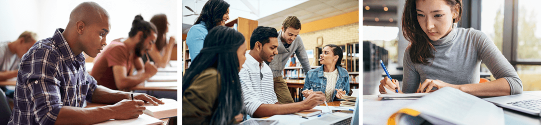 Prospective college students study and search for scholarships together, including using the scholarship search tool