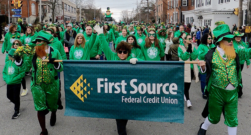First Source marches in the St. Patrick’s Day Parade