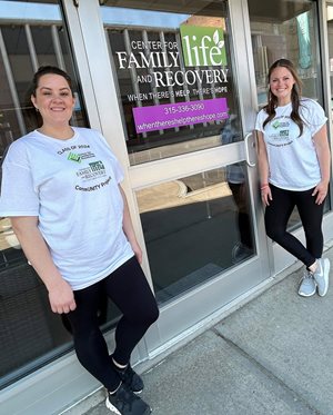 Stacey Vomer, Manager of Branch Services (left) and Amanda Abbe, Underwriting Manager (right)