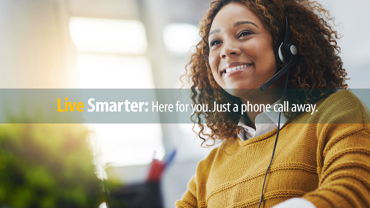Member Care Call Center representative answers a Member question on the phone