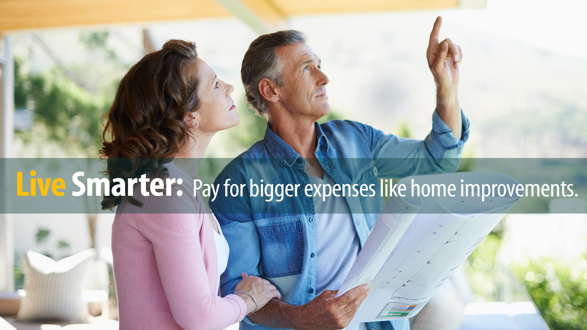 Older couple discusses home improvements they’ll pay for with a home equity loan