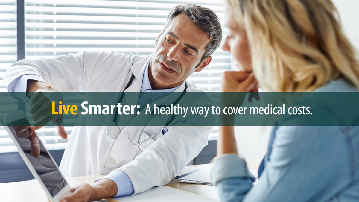 Doctor shows patient treatment plan so she can plan ahead for medical expenses with a loan
